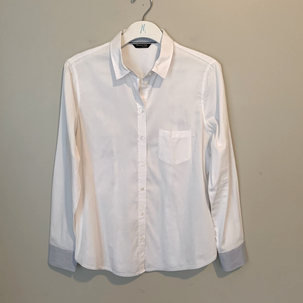 Massimo Dutti size M white blouse - Picture 9 of 9